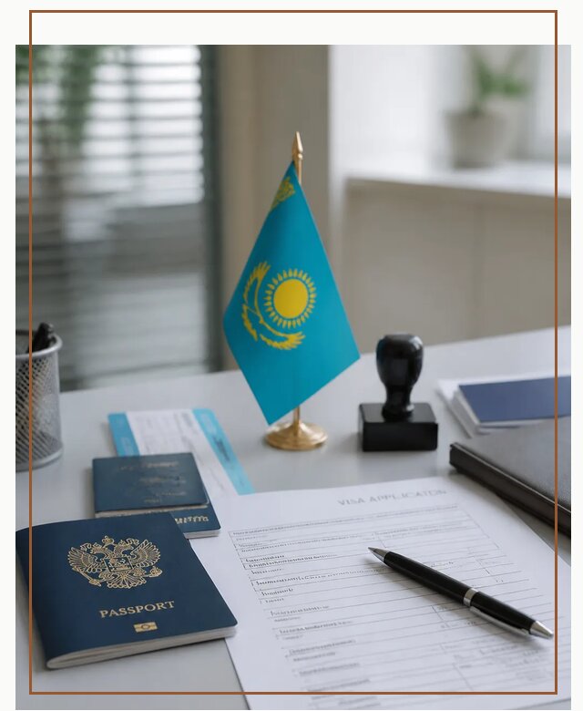 Оформление визы в Казахстан для поездки и работы в Мариинске